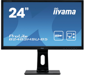 monitor iiyama prolite 24  16:9 fullhd 1920x1080 1ms 1x vga 1x hdmi 1x display port 1x hub usb vesa regulable en altura