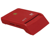 Lector DNI electrónico - Woxter PE26-146, LED, Rojo