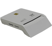 Lector DNI electrónico - Woxter PE26-146, LED, Blanco