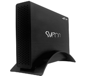 Caja disco duro - Sveon STG310, Externa, Conexión universal USB 3.0, Para 3,5", Aluminio, Negro
