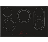 REACONDICIONADO Seminuevo Excelente Placa vitrocerámica - Bosch PKM875DP1D, Vitrocerámica, Eléctrica, 5 zonas, 23 cm, Negro