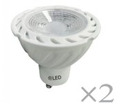 Pack 2 bombillas led gu10 (7w)