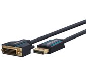 ClickTronic 70729 adaptador de cable de vídeo 2 m DisplayPort DVI Azul