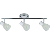AKUNADECOR Regleta Cholo Blanco/cromo Con 3 Focos Orientables