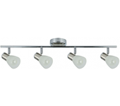 AKUNADECOR Regleta De 4 Luces Para Baño Modelo Cholo Cromo/niquel