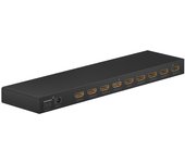 goobay Divisor HDMI 58484 1 a 8/HDMI Compatible con resoluciones de hasta 4 K a 60 Hz, 1 señal de Entrada HDMI a hasta 8 Salidas HDMI como TV, Monitor, proyector, PS5 y Xbox/Negro