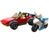 Lego City Police Bike Car Chase