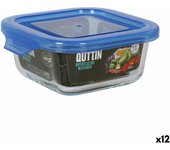 Fiambrera quttin azul 12 x 12 x 5,3 cm (12 unidades)