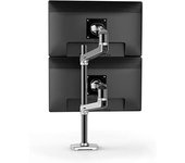 Ergotron LX Series LX Dual Stacking Arm Tall Pole 101,6 cm (40") Abrazadera Aluminio - Soporte para televisor (Abrazadera, 9,1 kg, 101,6 cm (40"), 75 x 75 mm, 100 x 100 mm, Aluminio)