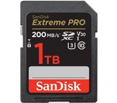 SanDisk 1TB Extreme PRO, Tarjeta de memoria, SDXC, hasta 200 MB/s, + RescuePro Deluxe, UHS-I Class 10 U3 V30