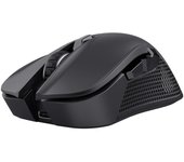 Trust GXT 931 Ybar Ratón Gaming Inalámbrico Bluetooth + 2.4GHz Baja Latencia, 200-7200 dpi, 70% Plásticos Reciclados, 6 Botones Programables, Ratón RGB Recargable para PC Portátil, Negro