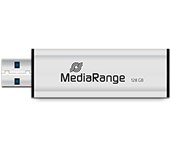 MediaRange MR918 unidad flash USB 128 GB USB Type-A / Micro-USB 3.2 Gen 1 (3.1 Gen 1) Negro, Plata