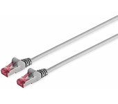 Cable de red CAT.6a S/FTP, PIMF, sin halógenos, gris, 0,15 m