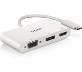 D-Link DUB-V310 base para portátil y replicador de puertos Alámbrico USB 3.2 Gen 1 (3.1 Gen 1) Type-C Blanco