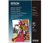 Epson Value Glossy Photo Paper Papel fotográfico, 183 g/m², Multicolor, Inyección de tinta, A4 (210×297 mm)