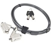 Urban Factory CRS02UF - Cerradura de seguridad para ordenador portátil, color negro