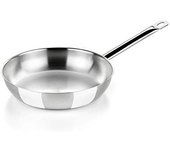 BRA Profesional Sartén 30 cm acero inoxidable, triple fondo difusor, full induction, mango ergonómico