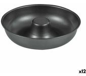 Molde para Horno Quttin Rosquillas Acero al carbono Negro Ø 21 cm 21 x 5 cm (12 Unidades)
