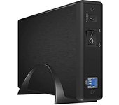 ICY BOX IB-377U3 Caja de disco duro (HDD) Negro 3.5"