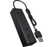 ICY BOX IB-HUB1409-U3 USB 3.2 Gen 1 (3.1 Gen 1) Type-A 5000 Mbit/s Negro
