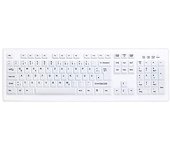 Active Key AK-C8100 RF inalámbrico QWERTZ Alemán Blanco AK-C8100, Estándar, Inalámbrico, RF inalámbrico, Interruptor de Membrana, QWERTZ, Blanco