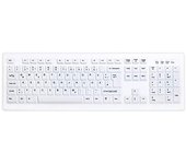 CHERRY AK-C8100F-UVS-W/GE teclado USB QWERTZ Alemán Blanco