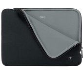 Mobilis Funda Neopreno para Ordenador Portátil 12.5-14'', Laptop Sleeve 14", Compatible MacBook Air/Pro 13.3", Negro/Gris