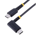 StarTech.com Cable 1m USB C Acodado - en Ángulo Recto - PD 60W - 3A - Cable USB-C de Carga Rápida - de Alta Resistencia - USB 2.0 Tipo C - Fibra de Aramida - 3A - de Carga