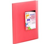 Carchivo - Carpeta Carchiplas Book, tamaño Folio, de 40 fundas, color rojo