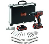 Black & Decker BLACK+DECKER BDCDC18BAFC-QW Perceuse-visseuse sans fil, 18 V, Noir/orange