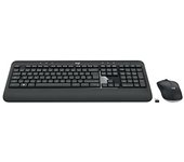 Logitech Advanced MK540 teclado Ratón incluido USB AZERTY Francés Negro, Blanco
