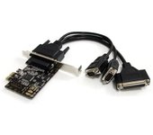 StarTech.com Tarjeta Adaptadora PCI Express PCIe 2 Puertos Serie 1 Paralelo con Cable Multiconector RS232 Serial