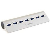 CoolBox COO-HU7ALU3 hub de interfaz USB 3.2 Gen 1 (3.1 Gen 1) Type-A 5000 Mbit/s Plata