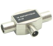 Metronic Distribuidor TV 9.52 T 1M/2H (Tipo de conexión: Macho - Hembra, Frecuencia: 40 - 860 MHz)