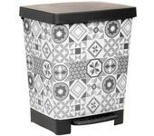 Tatay Cubo con pedal Cubik Deco (23 l, Gris)
