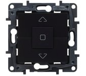 Legrand Niloé Step Interruptores para persianas (Negro, Mate, Montaje en superficie)