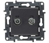 Legrand Niloé Step Pieza insertada para caja de antena Final (x 2, Antracita)