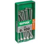 Spax Tornillo universal T-Star plus (Ø x L: 6 x 100 mm, Superficie WIROX, T-Star plus, 10 ud.)