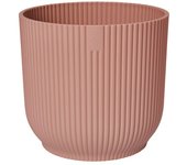 Elho Maceta para planta Vibes fold (Dimensiones externas (Ø x Al): 14 x 13 cm, Plástico, Rosa claro)