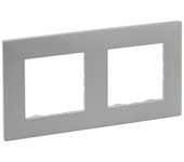Legrand Niloé Step Marco (Aluminio, Diseño de los mecanismos: x 2, Plástico)