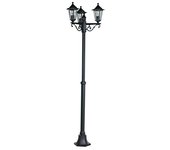 Farola Orlando de 3 luces (60 W, Altura: 217 cm, Negro)