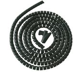 Eurobric 2000 Tubo flexible Easy cover (Ø x L: 25 mm x 2 m, Negro)