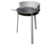Grillstar Barbacoa de carbón Denver (Diámetro de la superficie de la parrilla: 34 cm, Negro/Plateado)