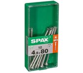 Spax Tornillo universal T-Star plus (Ø x L: 4,5 x 80 mm, Superficie WIROX, T-Star plus, 10 ud.)