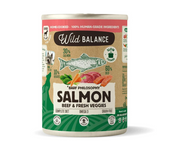 1 x 400 gr Wild Balance Comida Húmeda BARF con Salmón y Ternera para Perros