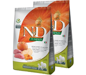 Pack 2 x 12 Kg Pienso Farmina ND Dog Pumpkin Grain free Medium Maxi con jabalí para perros