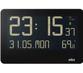 Braun bc 14 black radio wall clock digital