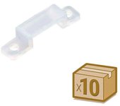 10x grapas 13mm silicona para tira led