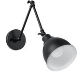 Aplique de pared stark shade negro e27