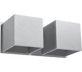 Aplique de pared quad 2 gris g9
